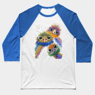 Funky Emu Friends Baseball T-Shirt